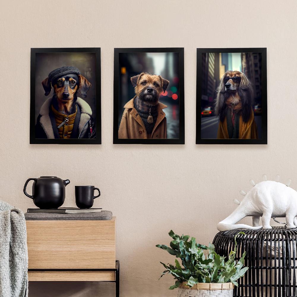 nacnic Láminas de Animales Vestidos en Estilo Humano Divertidas y Realistas Colección Set 17 Promoción trimestral