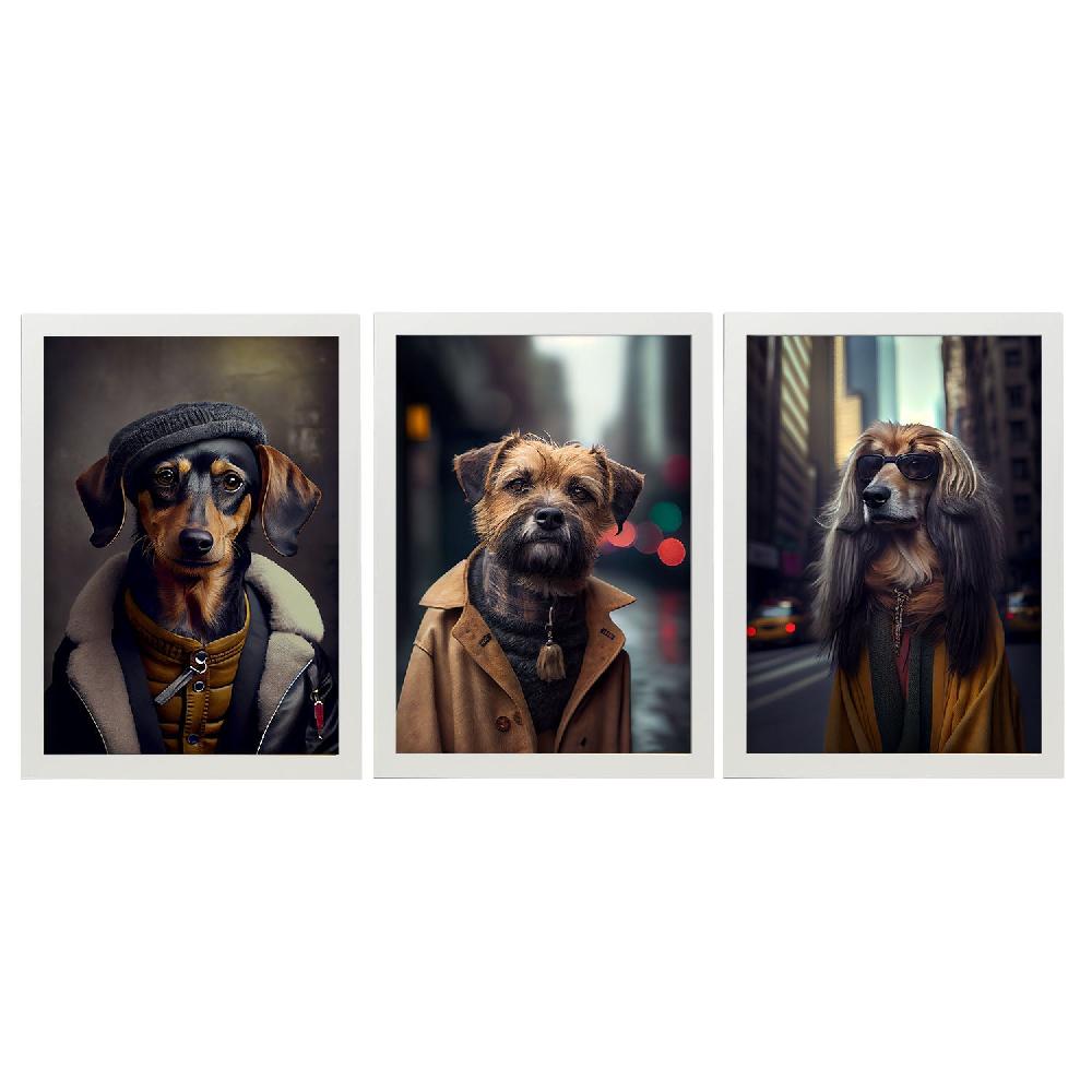 nacnic Láminas de Animales Vestidos en Estilo Humano Divertidas y Realistas Colección Set 17 Promoción trimestral