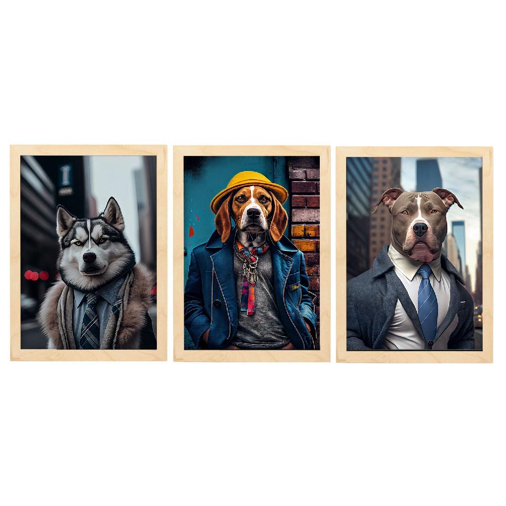 nacnic Ilustraciones Divertidas de Animales con Ropa Humana Colección de 16 Láminas Solo queda un día