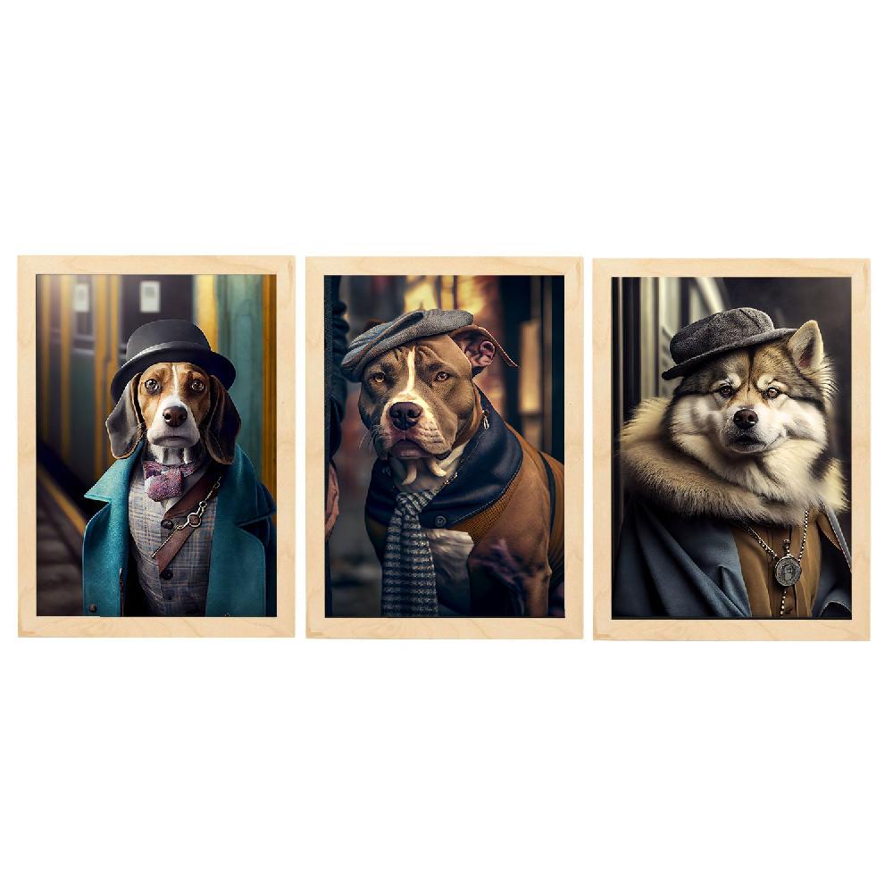 nacnic Divertidas Ilustraciones Realistas de Animales en Ropa Humana - Colección de 15 Láminas para Interiorismo Superdescuento
