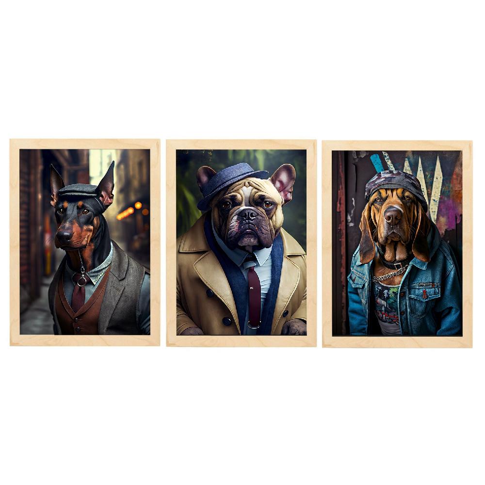 nacnic Láminas Divertidas de Animales en Ropa Humana Colección de 12 Envío internacional gratuito