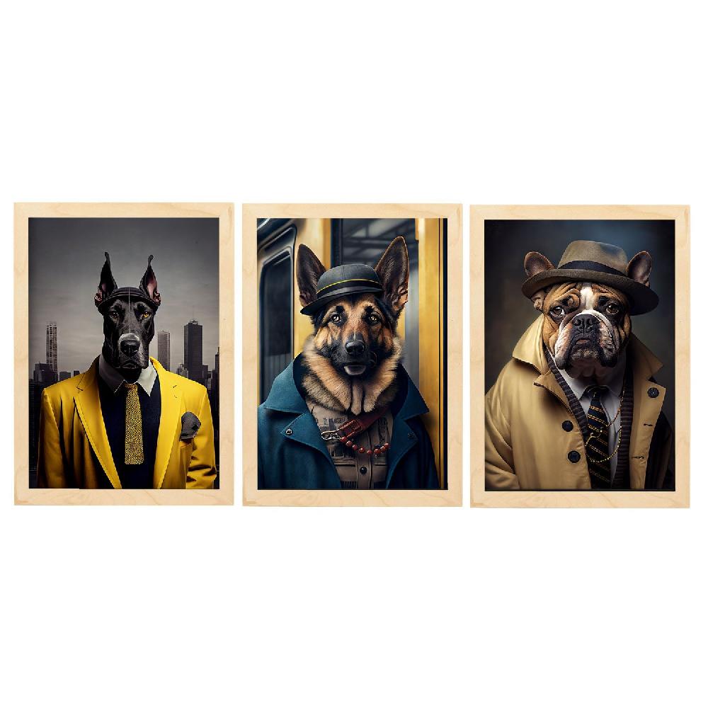 nacnic Colección de Láminas de Animales Vestidos en Estilo Humano Tienda de fábrica