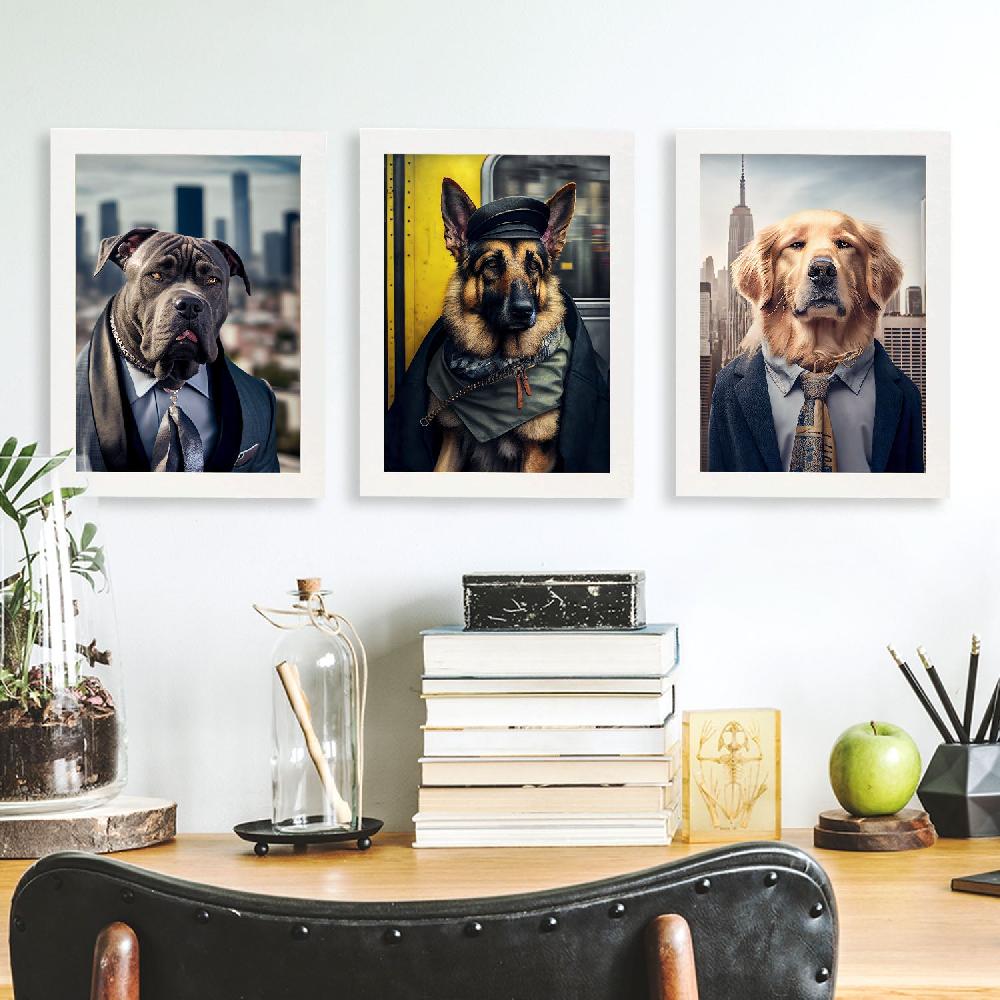 nacnic Láminas de Animales con Ropa Humana Colección Set 7 En oferta