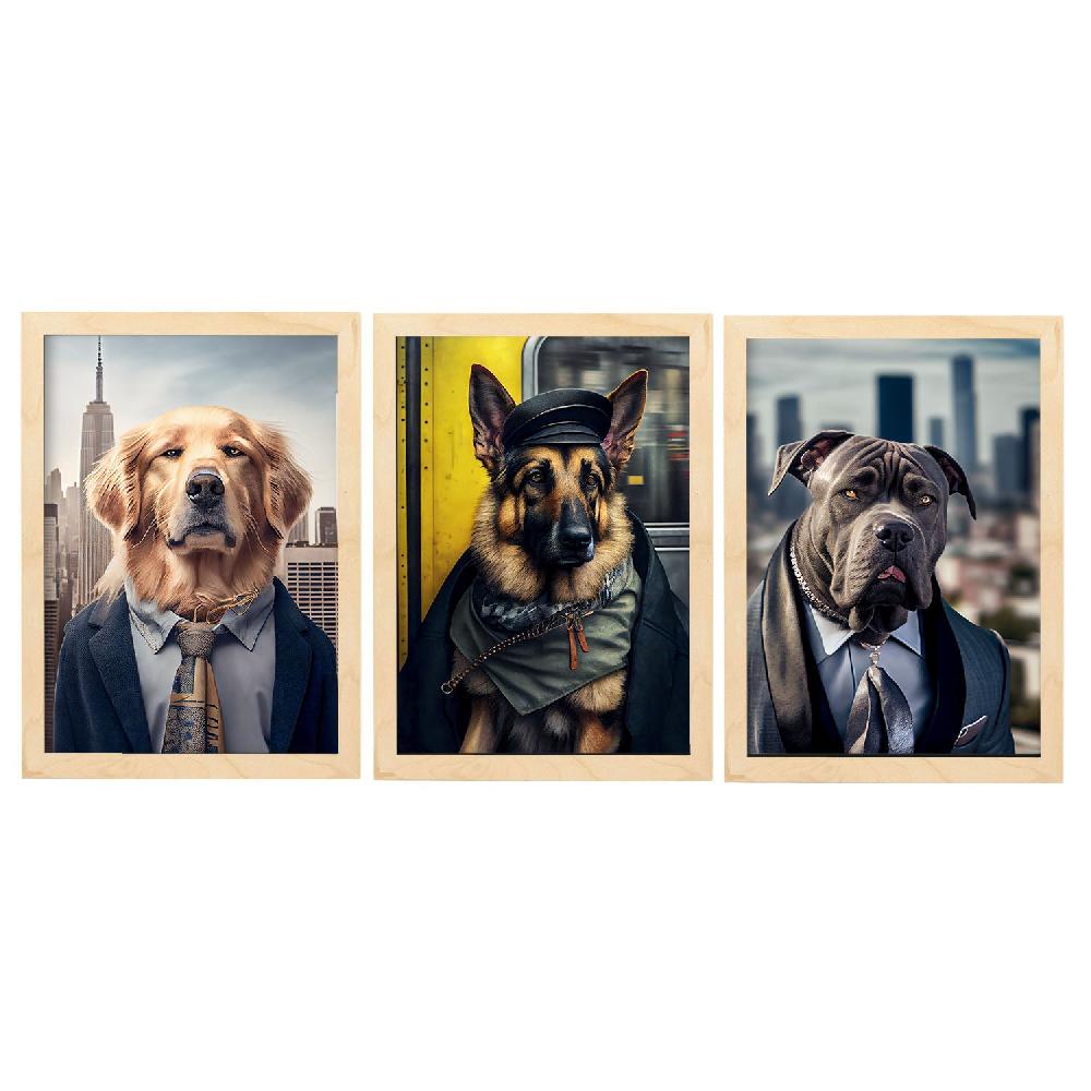 nacnic Láminas de Animales con Ropa Humana Colección Set 7 En oferta