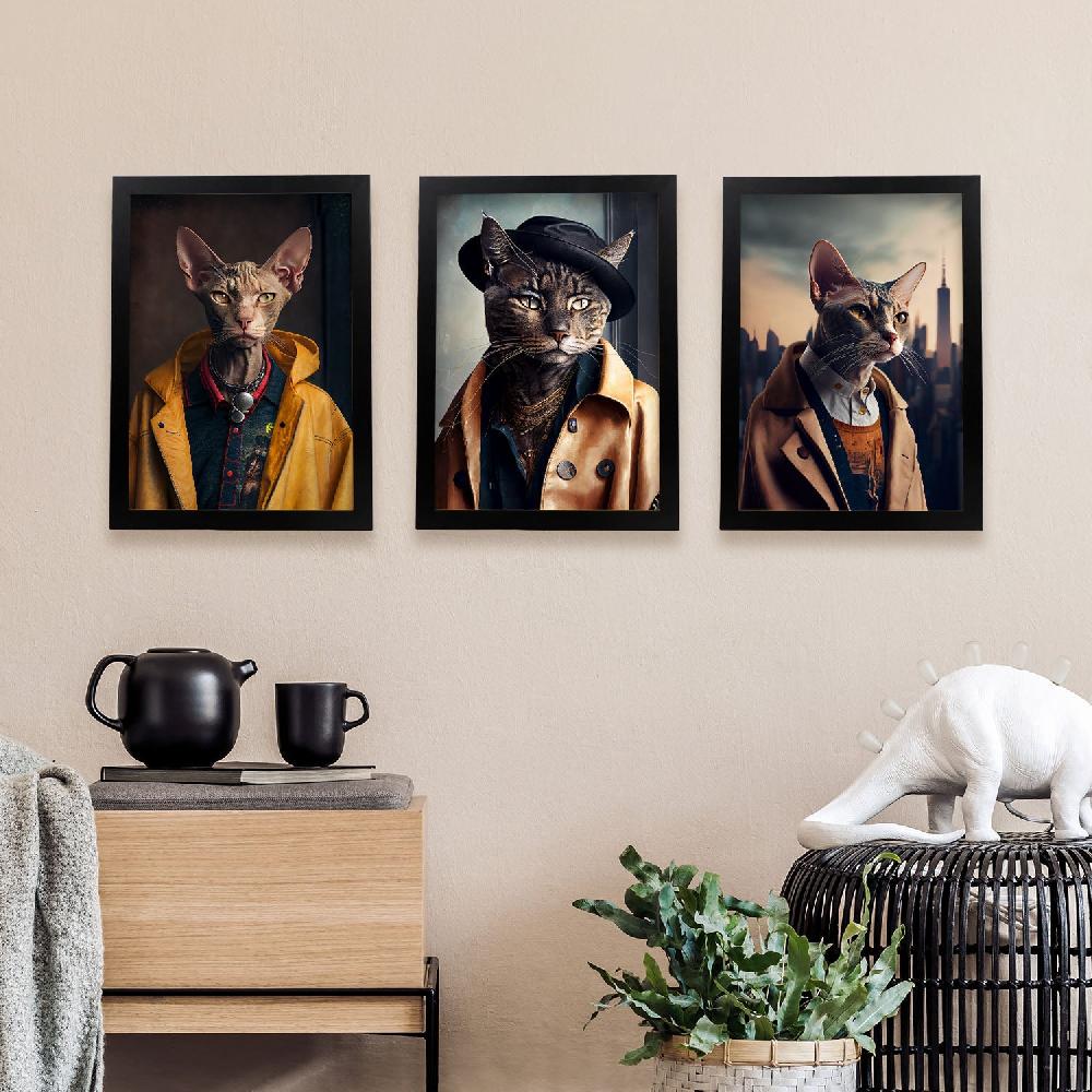 nacnic Ilustraciones Divertidas de Animales en Ropa Humana Set de Colección 4 Láminas Oferta exclusiva