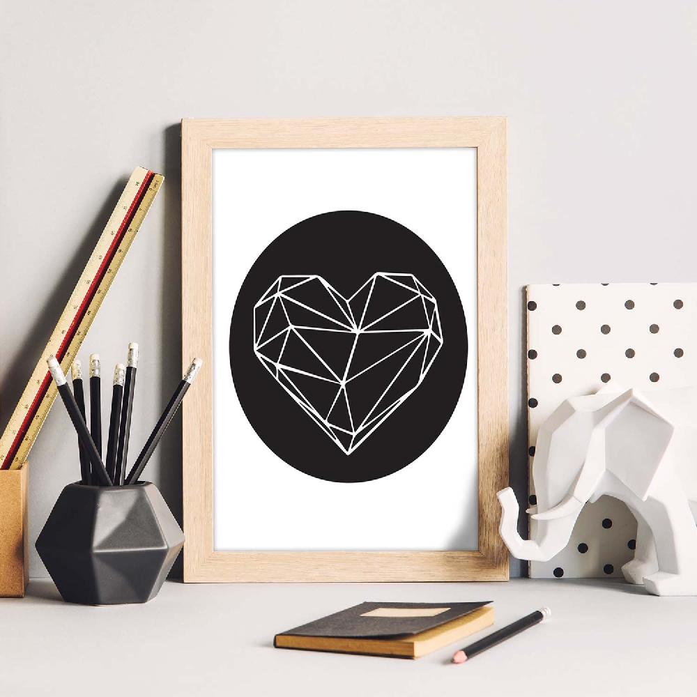 nacnic Lámina Nórdica Corazón Diamante Outlet online