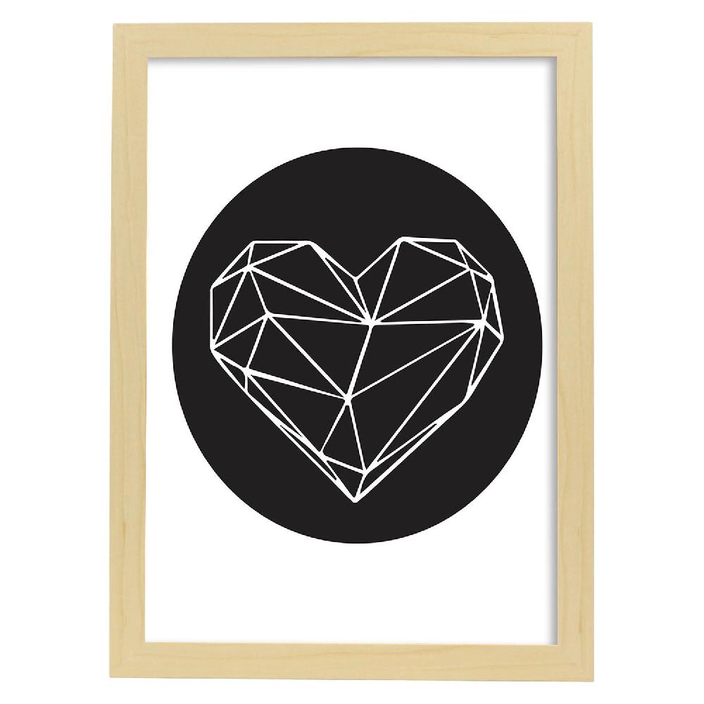 nacnic Lámina Nórdica Corazón Diamante Outlet online