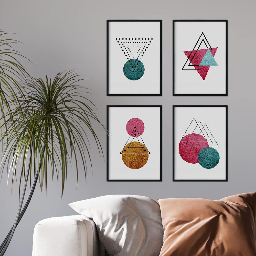 nacnic Set de 4 láminas de Constelaciones y Lunas Estilo Nórdico Ventas relámpago