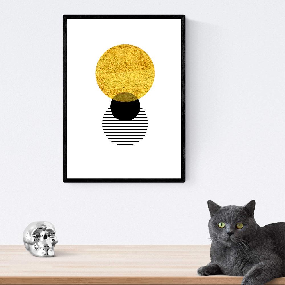 nacnic Set de 3 láminas Eclipse Solar Estilo Nórdico Tienda