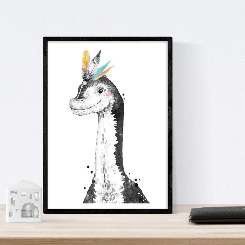 nacnic Pack de láminas de Dinosaurios coloridos para niños Último día