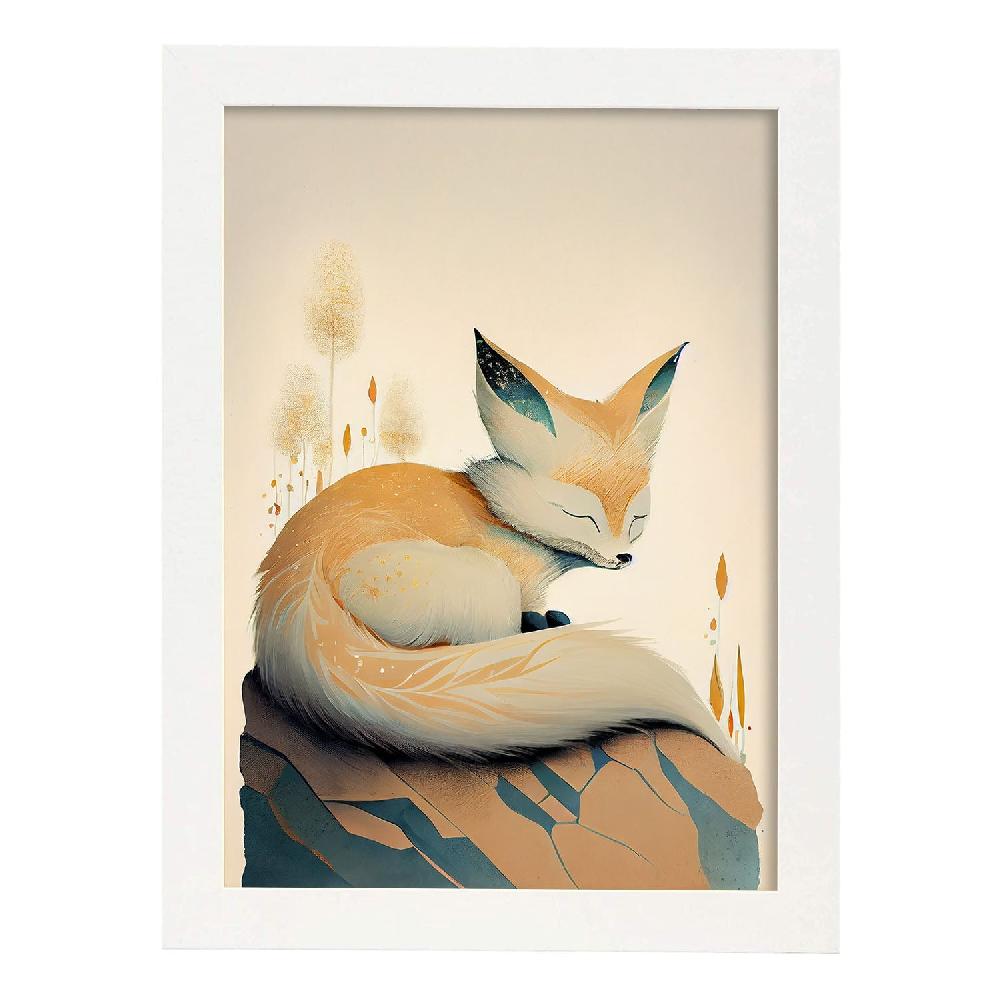 nacnic Lámina Nacnic de Fennec Zorro Durmiendo Solo queda un día