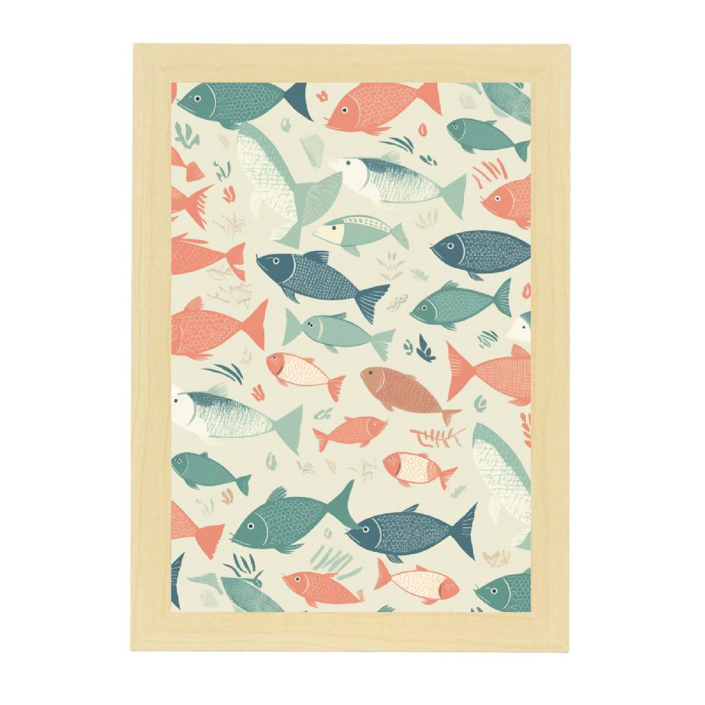 nacnic Póster de "Patrón de Peces Variados" Grandes descuentos