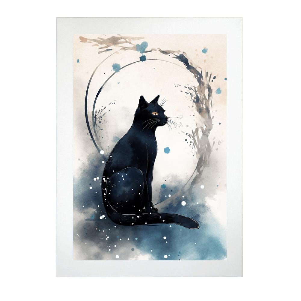 nacnic Póster de pintura surrealista japonesa Sumi-E Liquidación