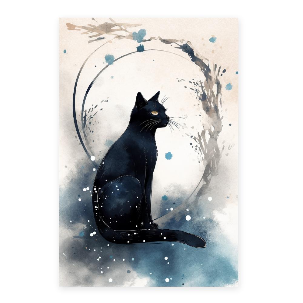 nacnic Póster de pintura surrealista japonesa Sumi-E Liquidación