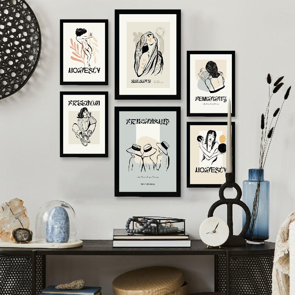 nacnic Thick Black Ink Posters. Friendship Envío internacional gratuito