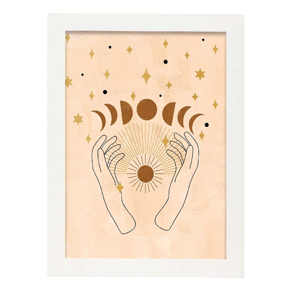 nacnic Póster Místico de Soles y Lunas Descuento por venta flash
