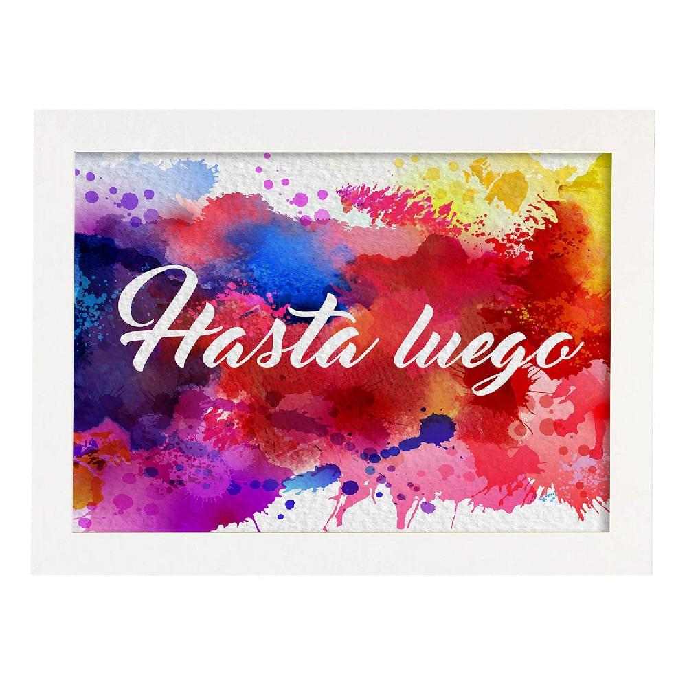 nacnic Lámina de Palabra Hasta Luego Colorida Grandes ahorros