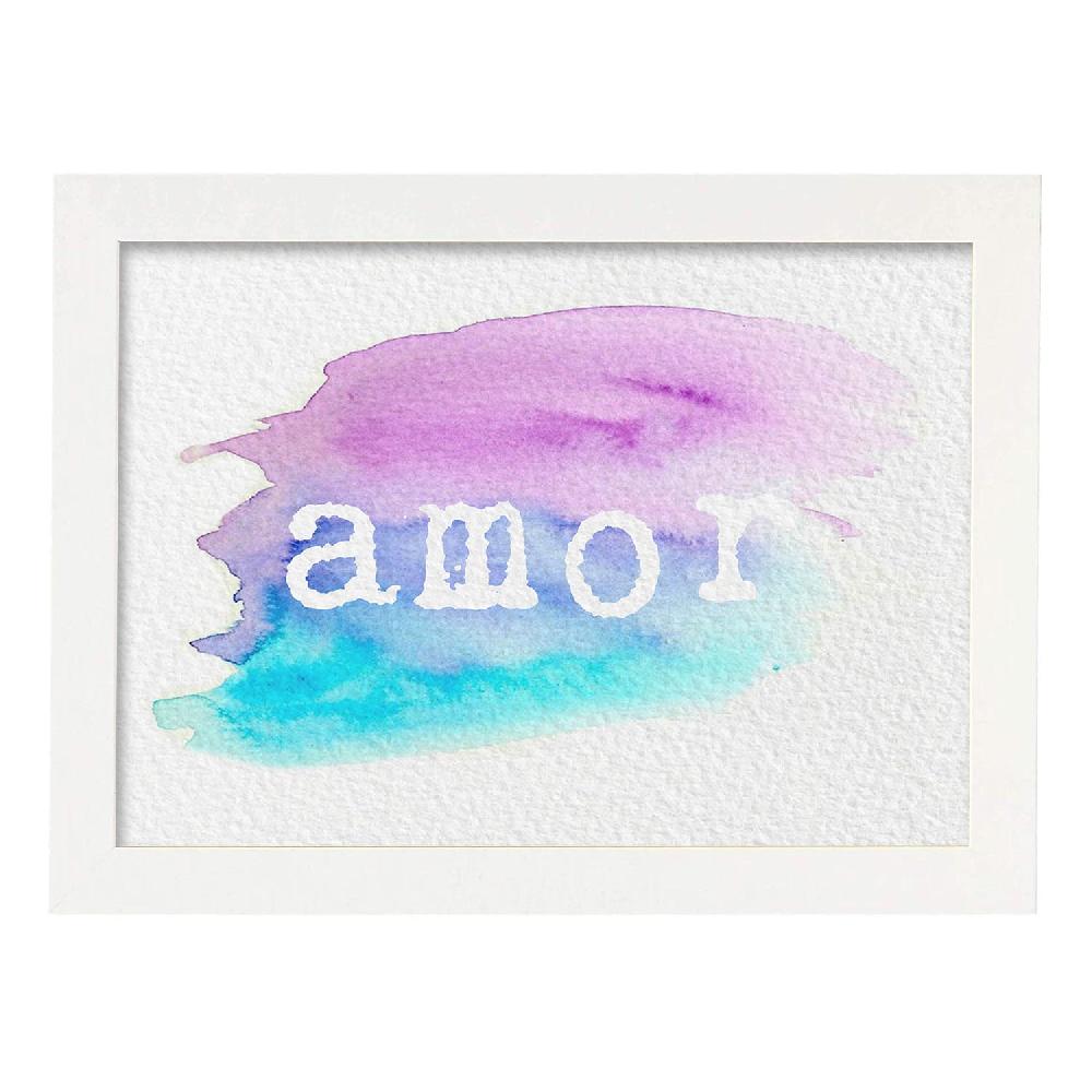 nacnic Lámina Colorida de Palabra Amor 2 Precio ultrabajo