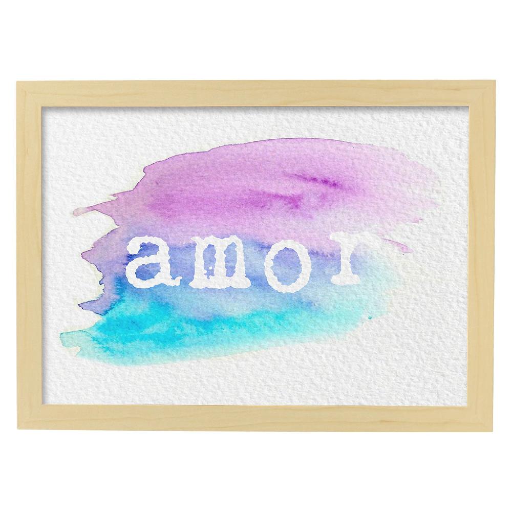 nacnic Lámina Colorida de Palabra Amor 2 Precio ultrabajo