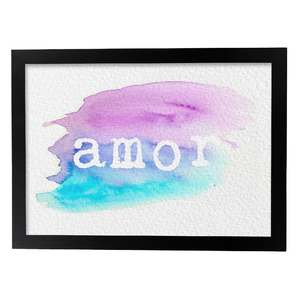 nacnic Lámina Colorida de Palabra Amor 2 Precio ultrabajo
