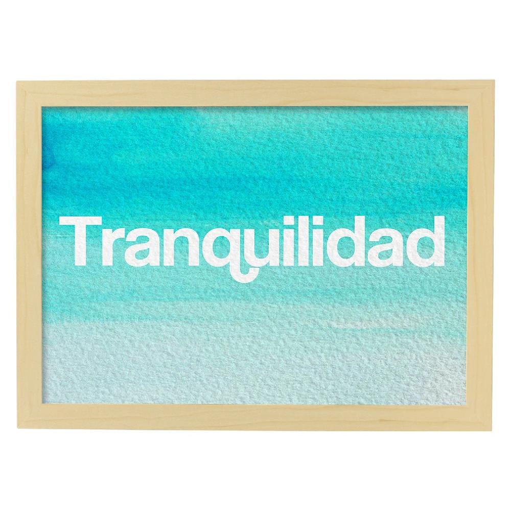 nacnic Lámina de Palabra Tranquilidad Colorida Rebajas