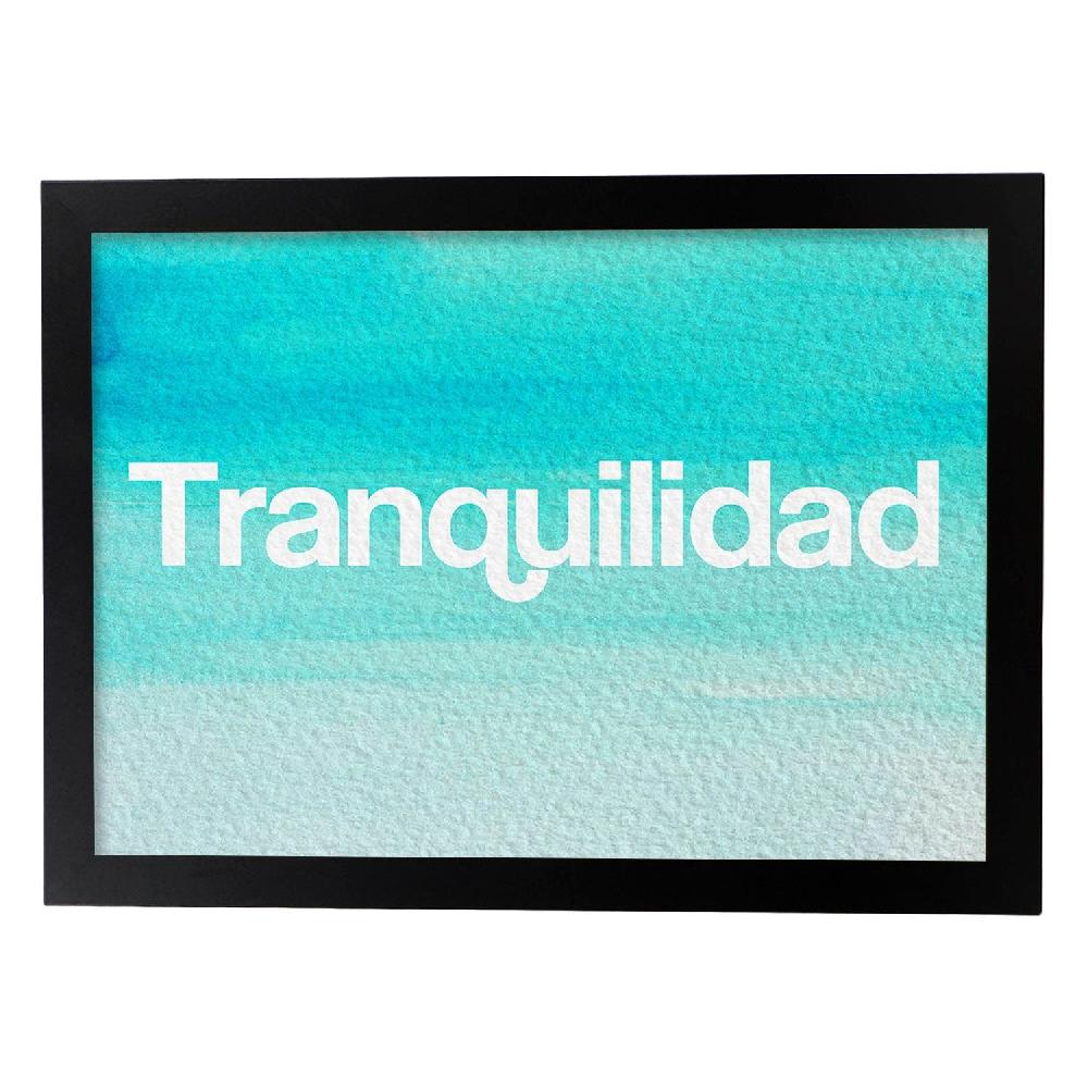 nacnic Lámina de Palabra Tranquilidad Colorida Rebajas