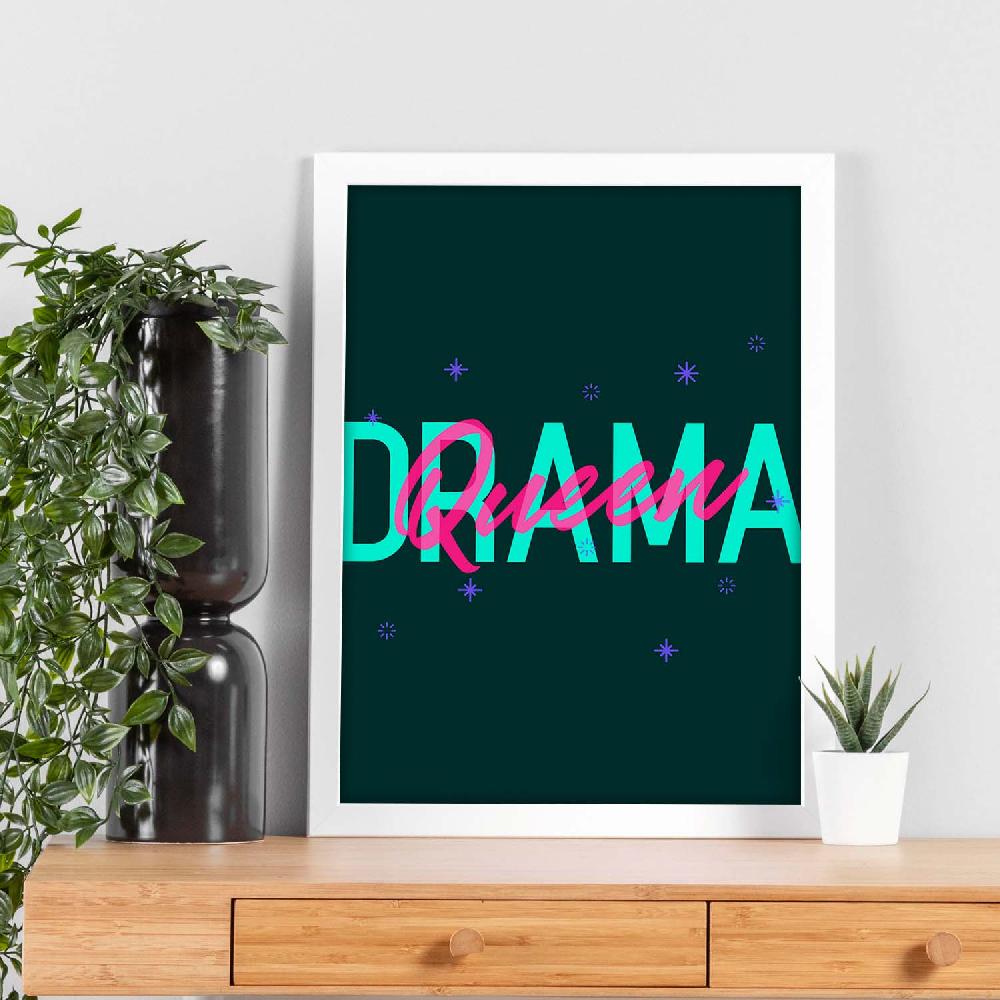 nacnic Lámina Reina del Drama con Mensajes Motivacionales Rebajas de fábrica