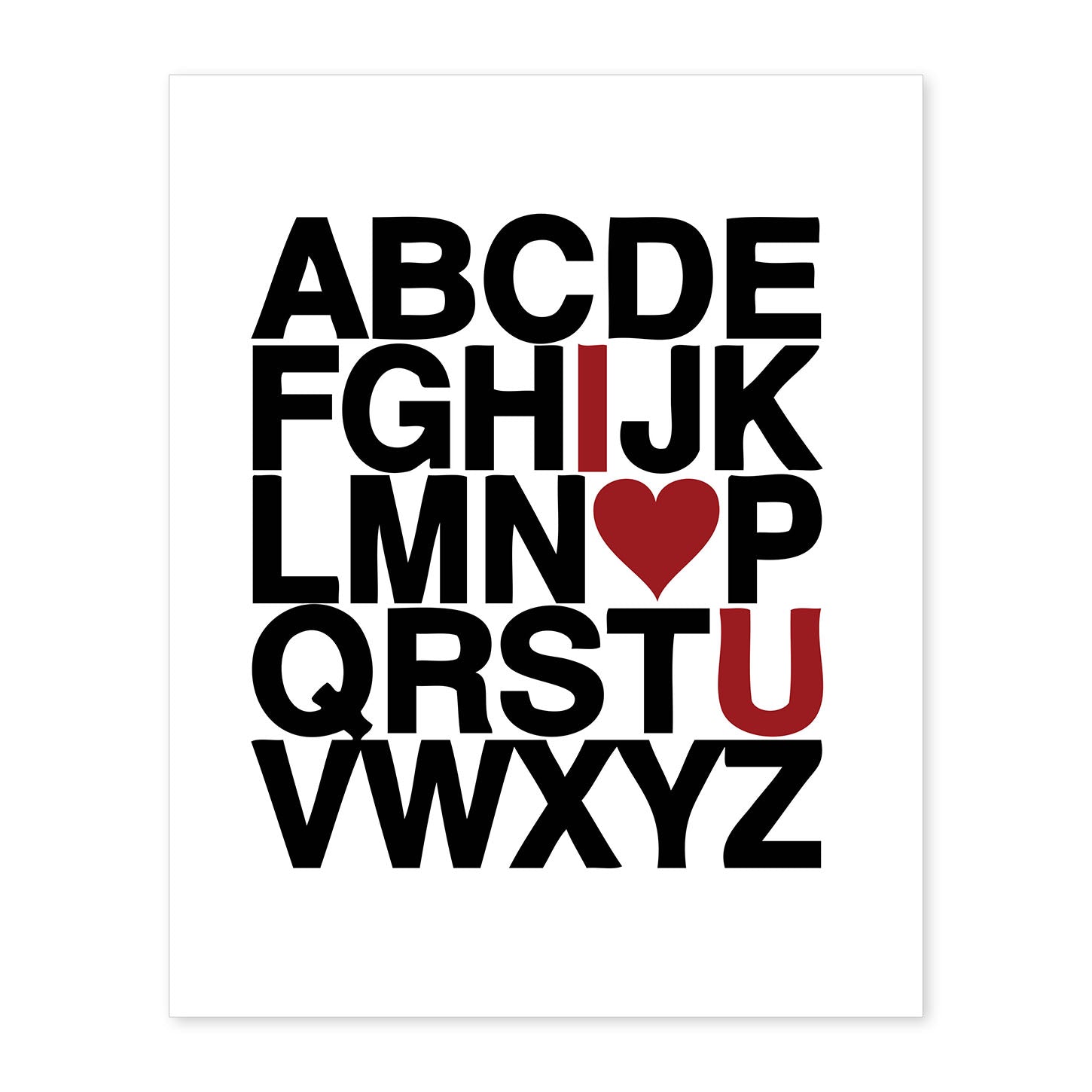 nacnic Lámina ABCEDARIO Feliz I Love You Los más vendidos