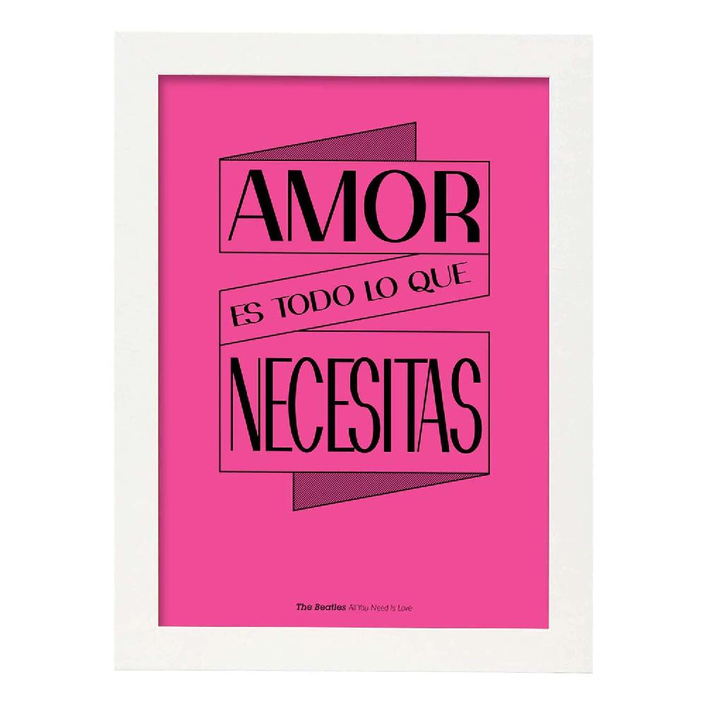 nacnic Lámina Amor es Todo Lo Que Necesitas Descuento