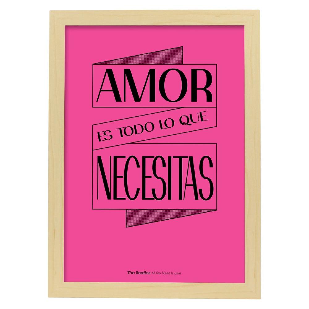 nacnic Lámina Amor es Todo Lo Que Necesitas Descuento