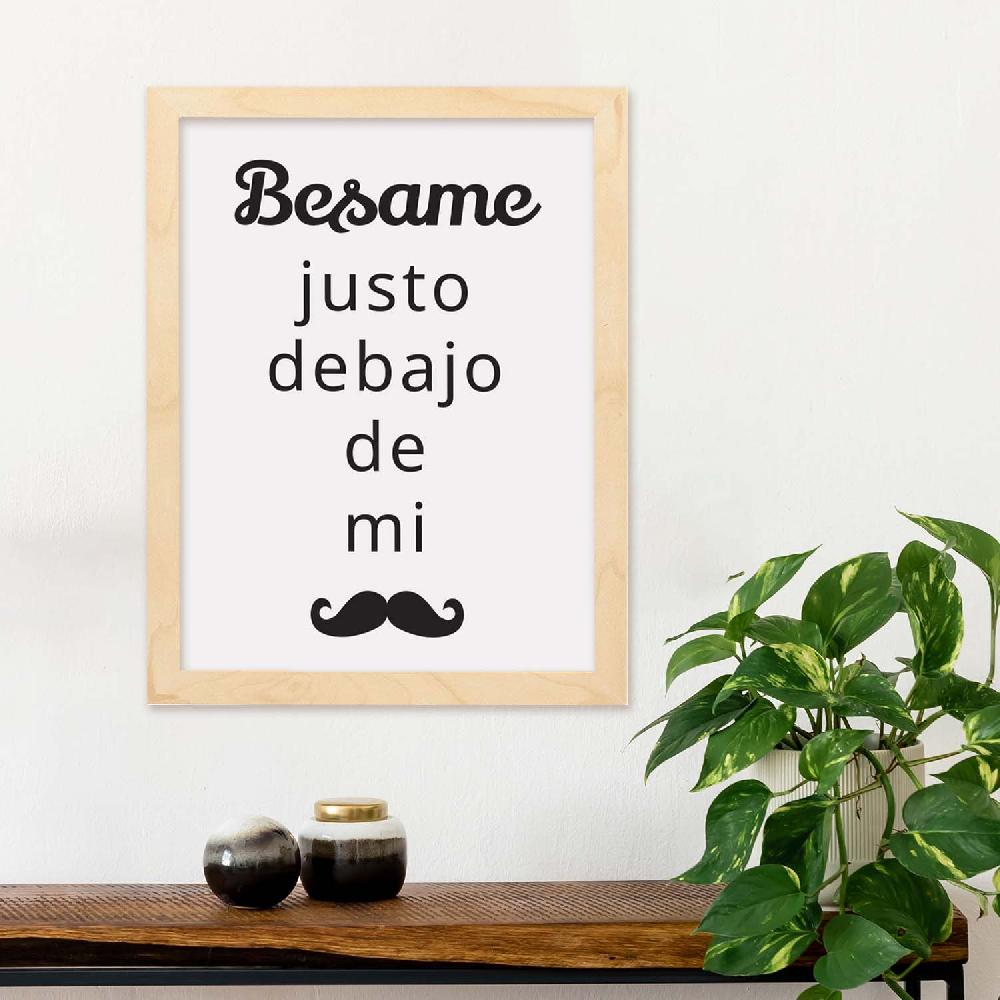 nacnic Lámina Bésame Feliz Tienda
