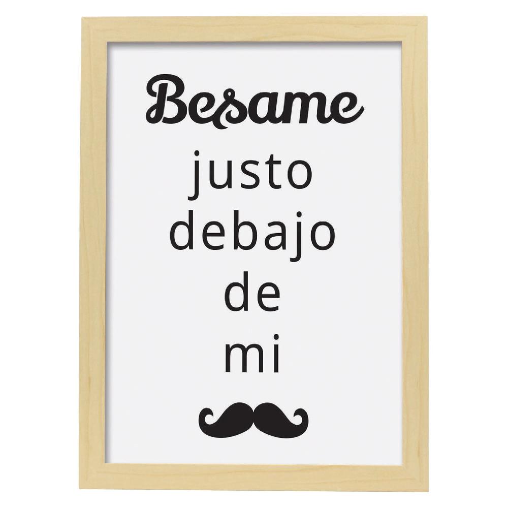 nacnic Lámina Bésame Feliz Tienda