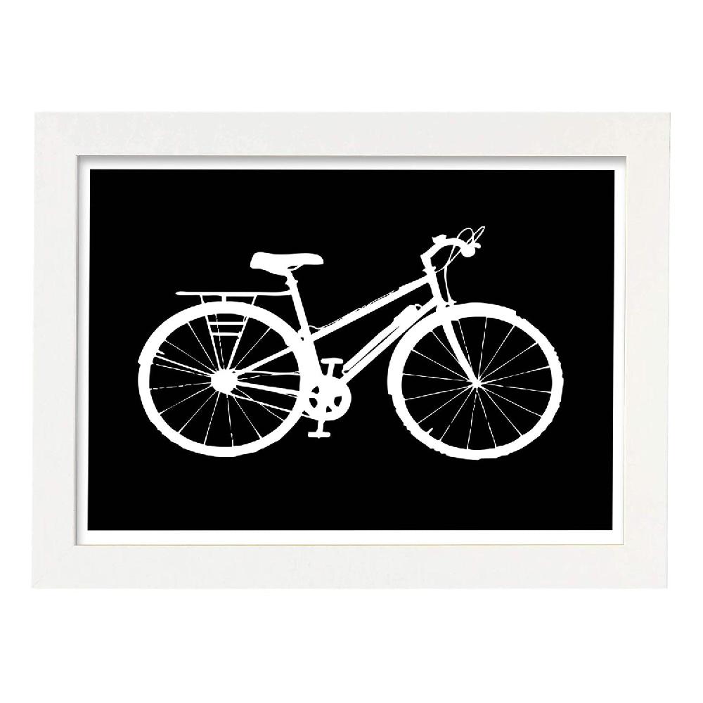 nacnic Poster con mensaje feliz. Lámina Bici Liquidación