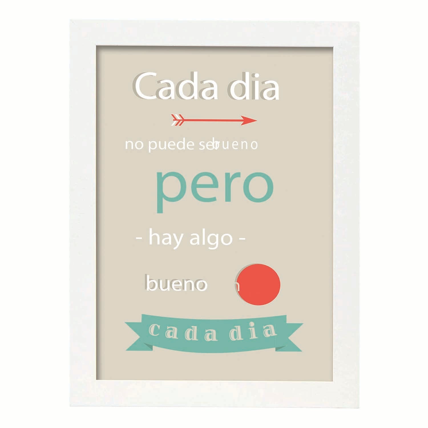 nacnic Lámina de Mensaje Feliz Cada Día Mejor oferta