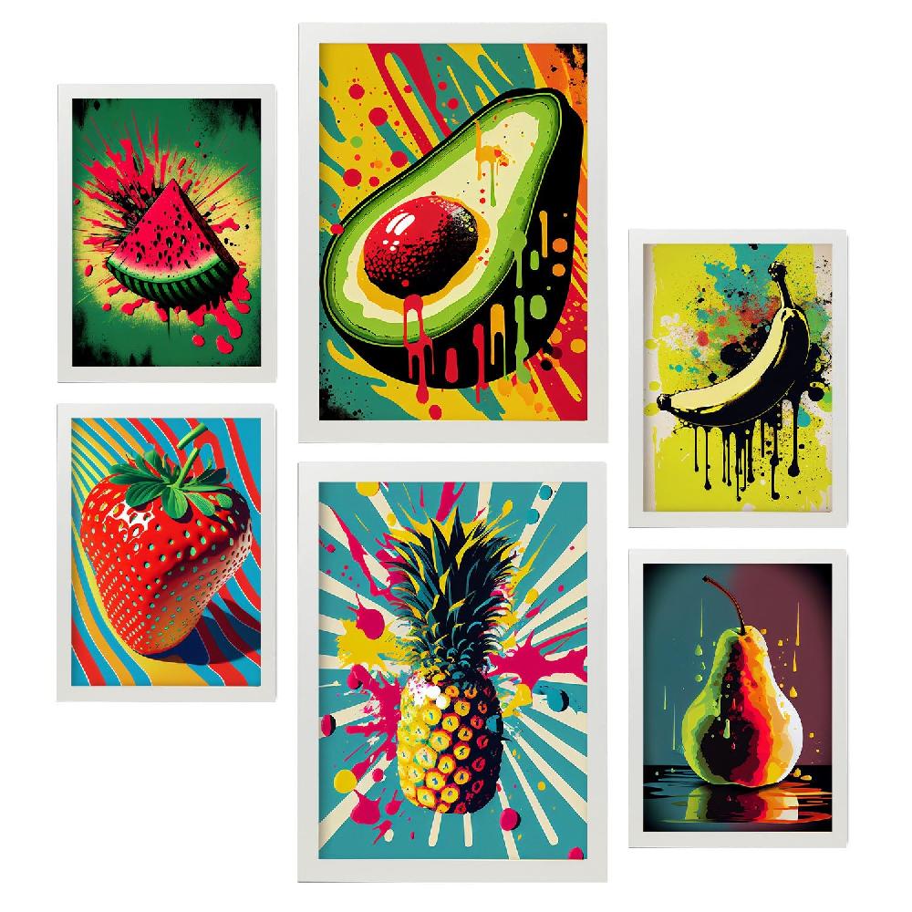 nacnic Conjunto Pop Art Verduras Nacnic Laminas Último día