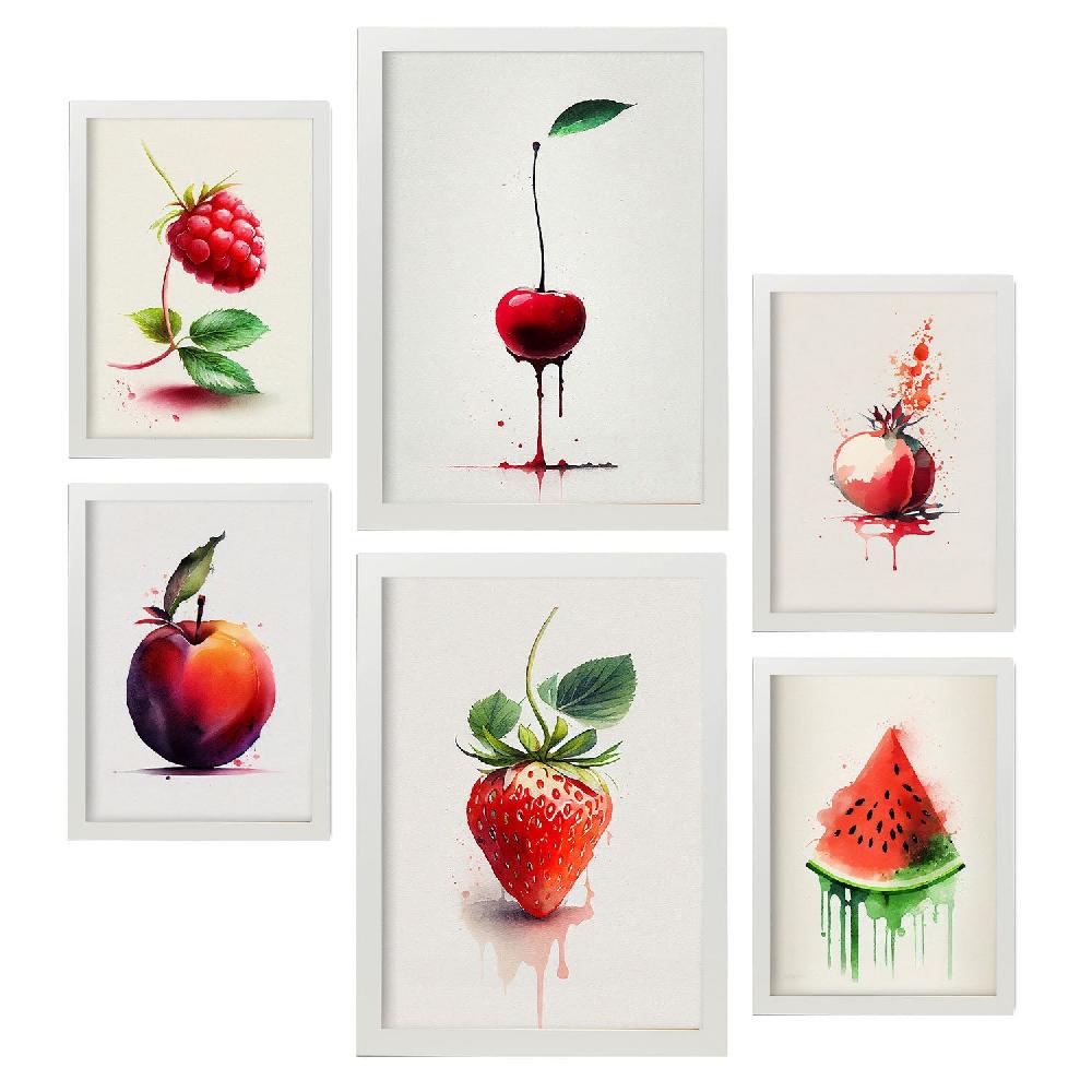 nacnic Láminas Nacnic de Frutas Acuarela Set_02 Solo hoy