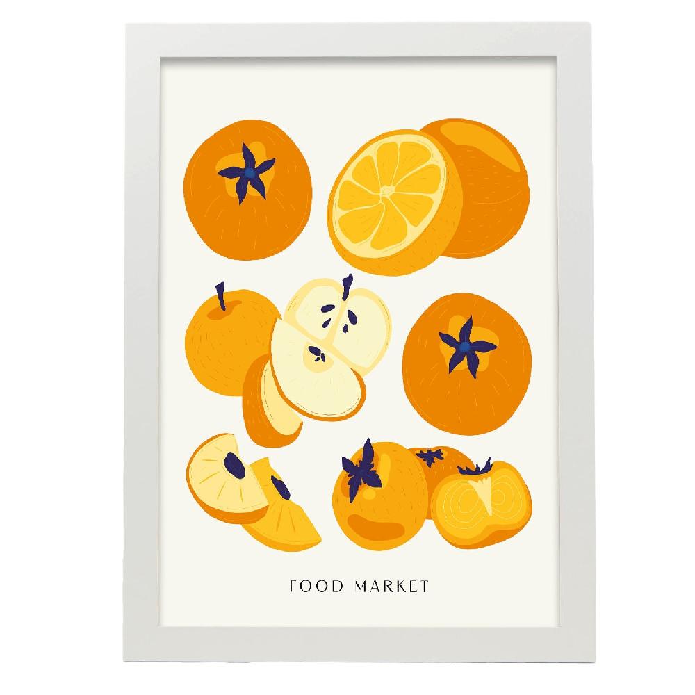 nacnic Póster de Frutas de Color Naranja Grandes descuentos