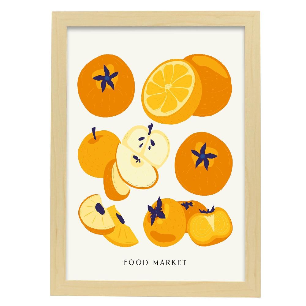 nacnic Póster de Frutas de Color Naranja Grandes descuentos