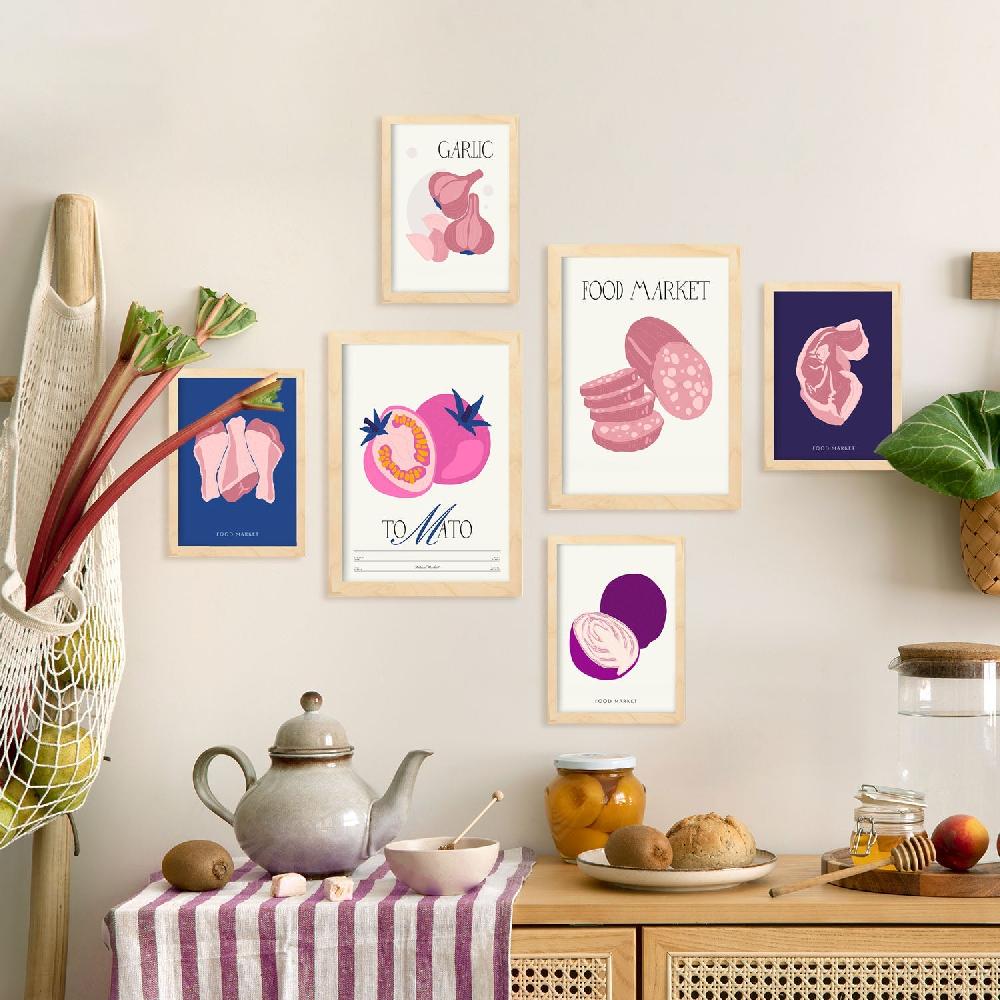 nacnic Póster de Comida y Plantas. Come Rosa. Naturaleza y Botánica Descuentos del mes