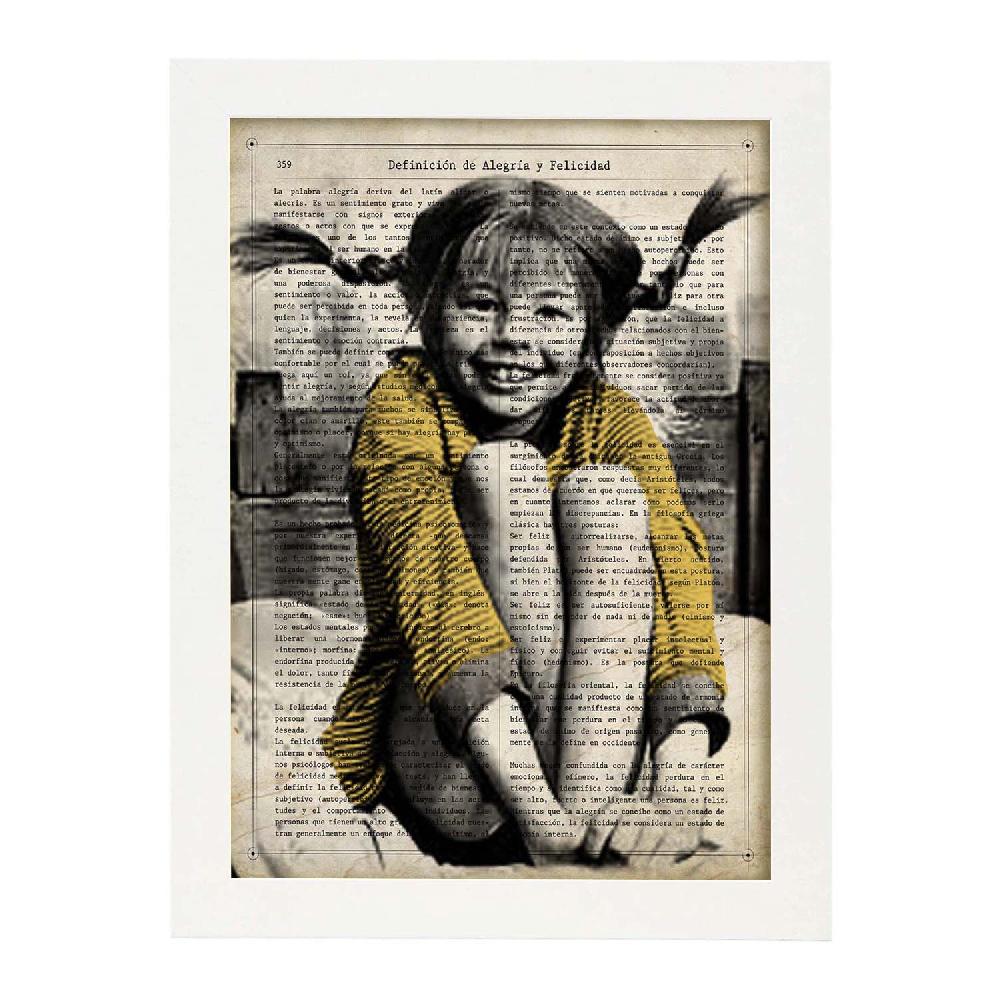 nacnic Póster de Pippi Langstrumpf en Blanco y Negro Precio ultrabajo