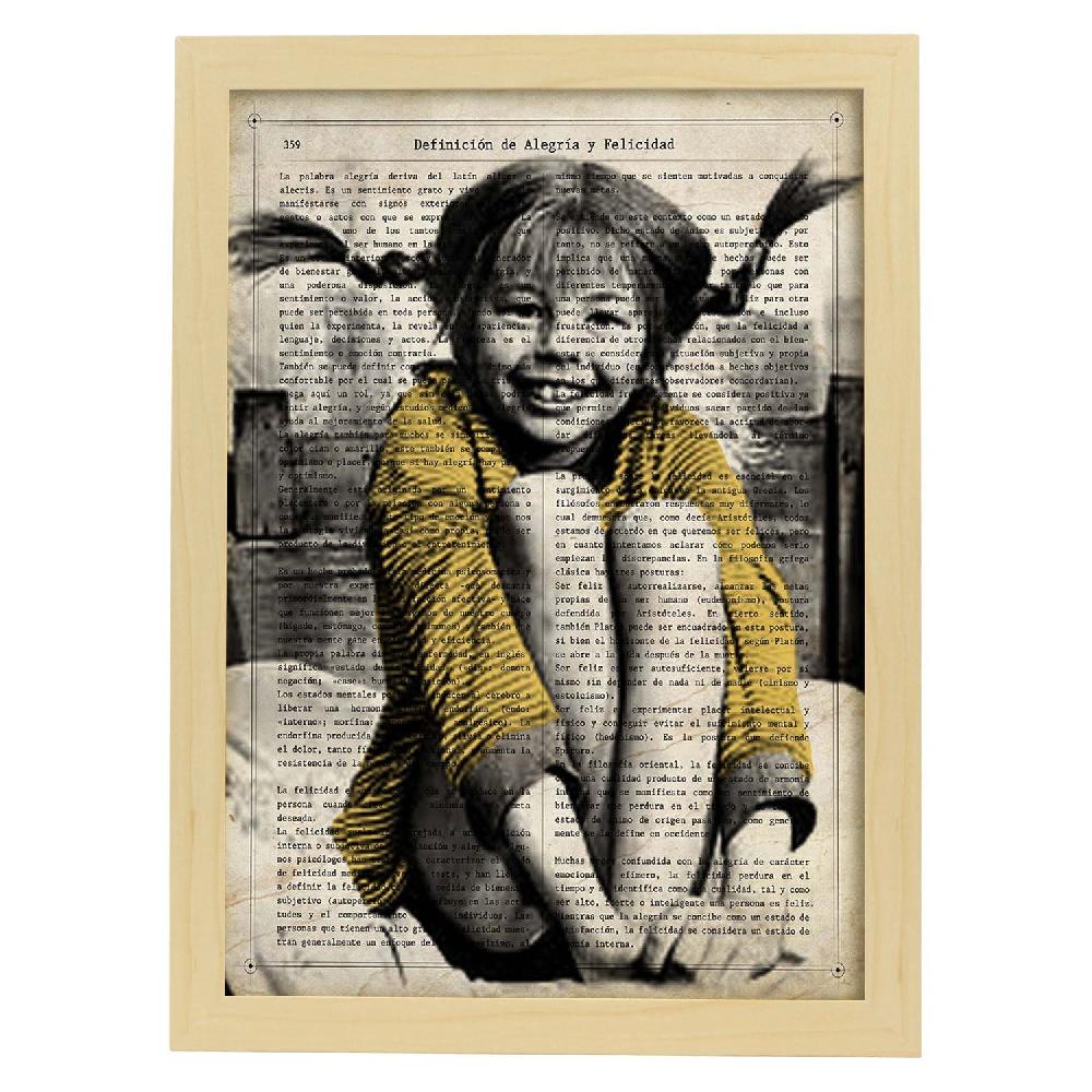 nacnic Póster de Pippi Langstrumpf en Blanco y Negro Precio ultrabajo