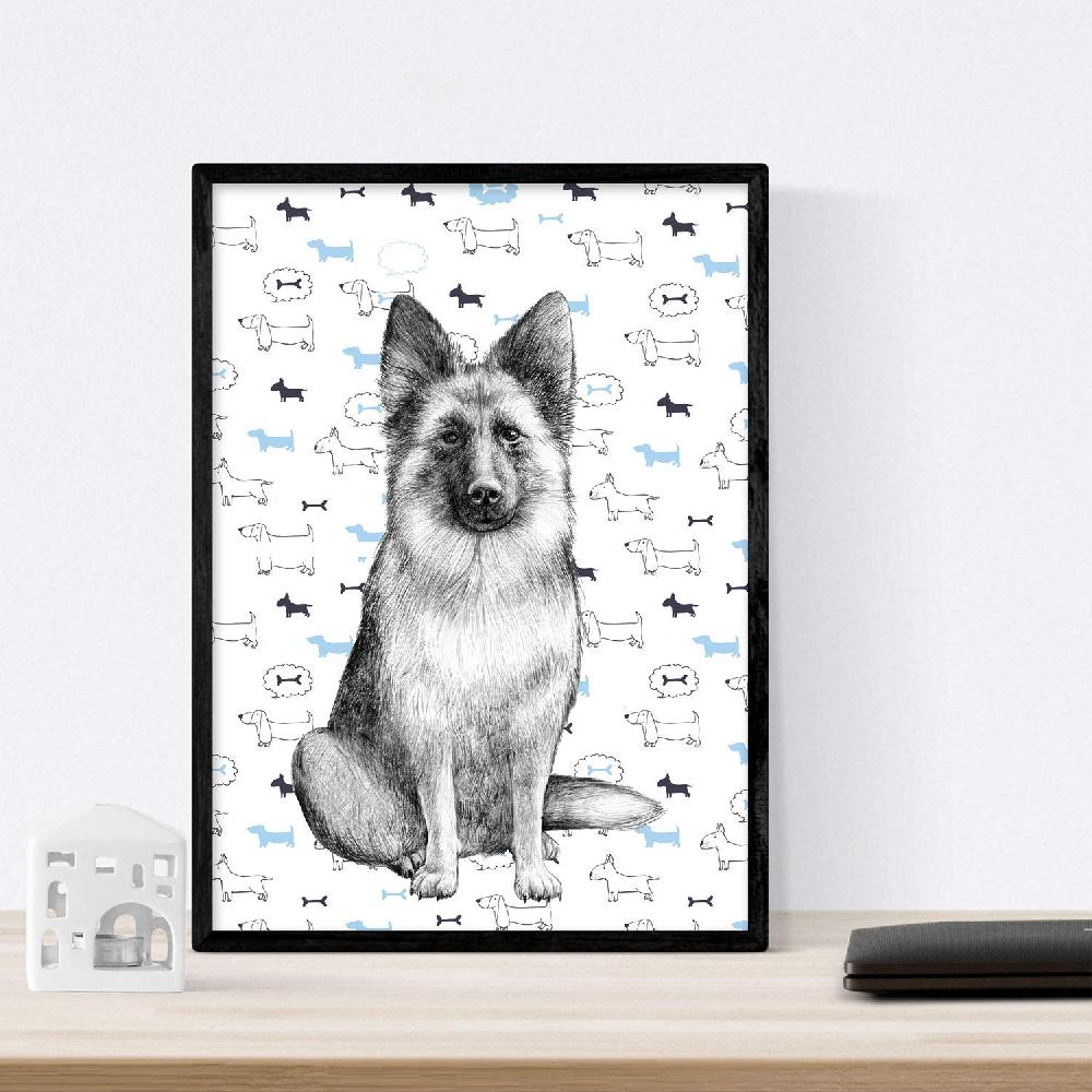 nacnic Pack de Láminas de Perros de Raza Colores Oferta especial