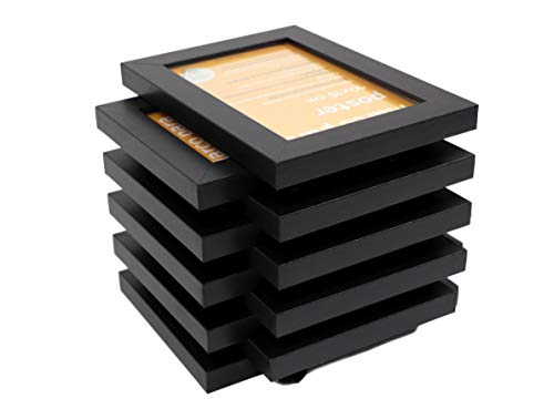 nacnic Set de 10 Marcos Negros tamaño 10x15cm. Marco de Color Negro Limitado a 3 días