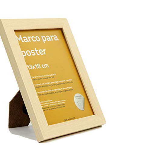 nacnic Set de 4 Marcos Nogal Robustos para Fotos con Plexiglas Ofertas de temporada