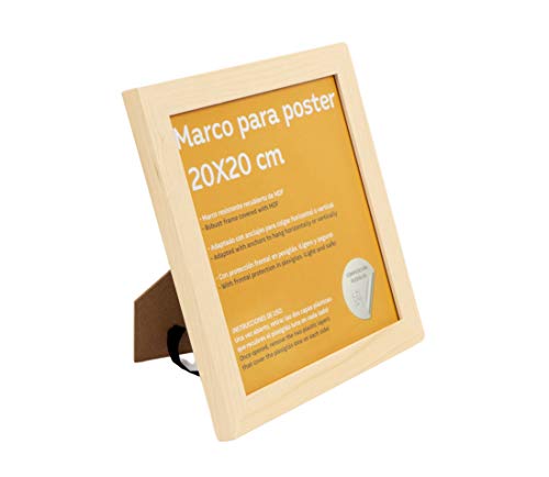 nacnic Set de 4 Marcos de Madera Nogal con Frontal de Plexiglas COMPRAR AHORA