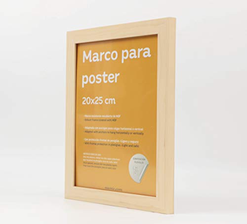 nacnic Set 4 Marcos Nogal para Fotos de MDF y Plexiglas Últimos 2 días
