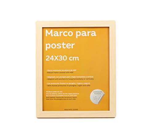 nacnic Set de 4 Marcos de Madera y Plexiglas para Fotos Promoción por tiempo limitado