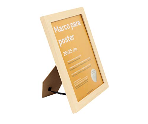nacnic Marco de madera de nogal robusto con frontal de plexiglas para láminas Limitado a 3 días