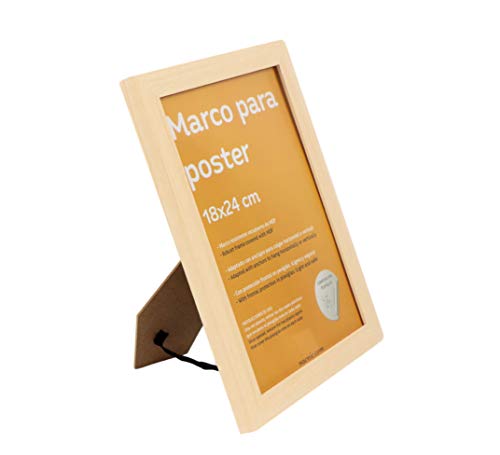 nacnic Marco de madera de nogal robusto con frontal de plexiglas para posters Precios de Black Friday