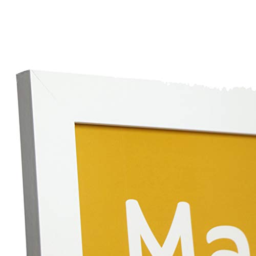 nacnic Marco blanco robusto para laminas con frontal de plexiglas Grandes ahorros
